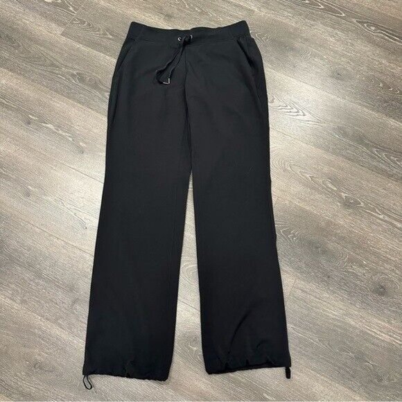 Athleta Midtown Trouser Pants Black Athletic Casual Comfy Pants Stretch 6 Women - Picture 4 of 14
